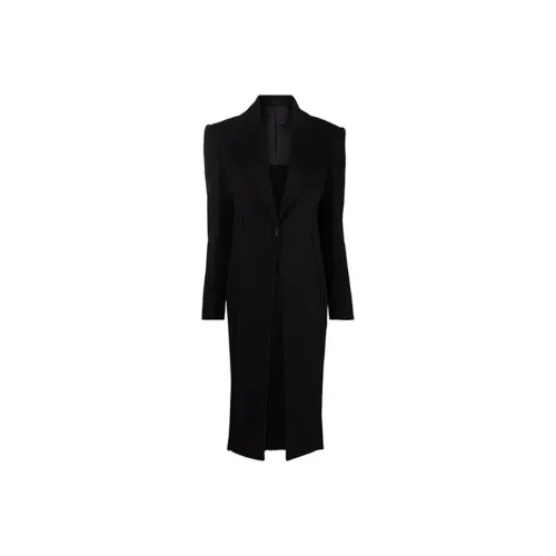 Givenchy Velvet-feel Coat Women's Black