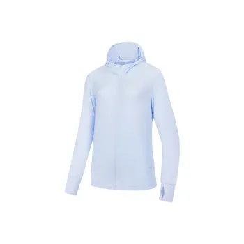 QIAODAN Sun Protection Clothing Women's Light Transparent Blue
