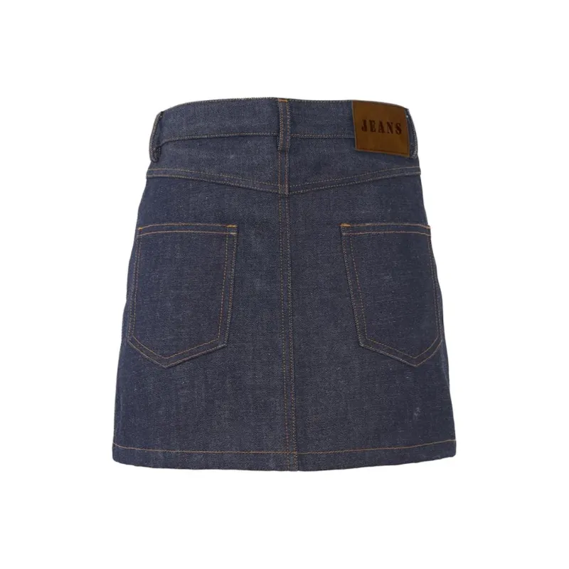 OROI Denim Short Skirts Women's Blue-1