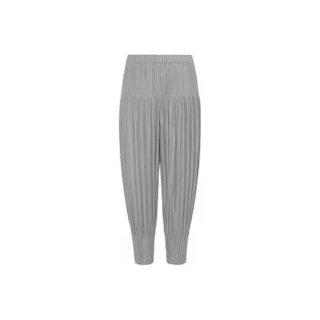 PLEATS PLEASE ISSEY MIYAKE SS22 Casual Pants Women's Light Gray