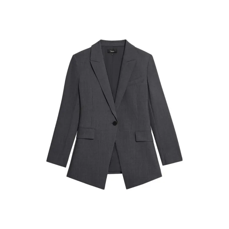 THEORY Single Breasted Tailored Blazer-0