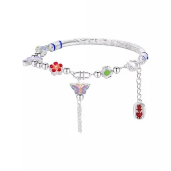 Silver Arashi Sterling Silver Bracelet 999 Fine Silver Women's