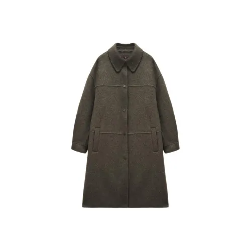 INSUN Coats Women's Olive Green