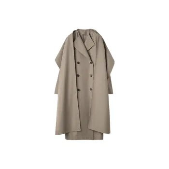 TOTEME Trench Coats Women's Dark Taupe Umber