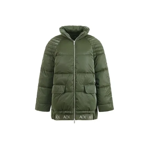ARMANI EXCHANGE Puffer Jackets Women's Army Green
