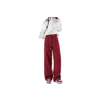 Wen Shan Casual Pants Women's Red