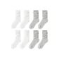 G-Women's 4 Pack (White 2+Light Heather Gray 2)