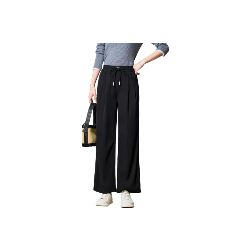 FENHONGMALI Casual Pants Women's Black-0