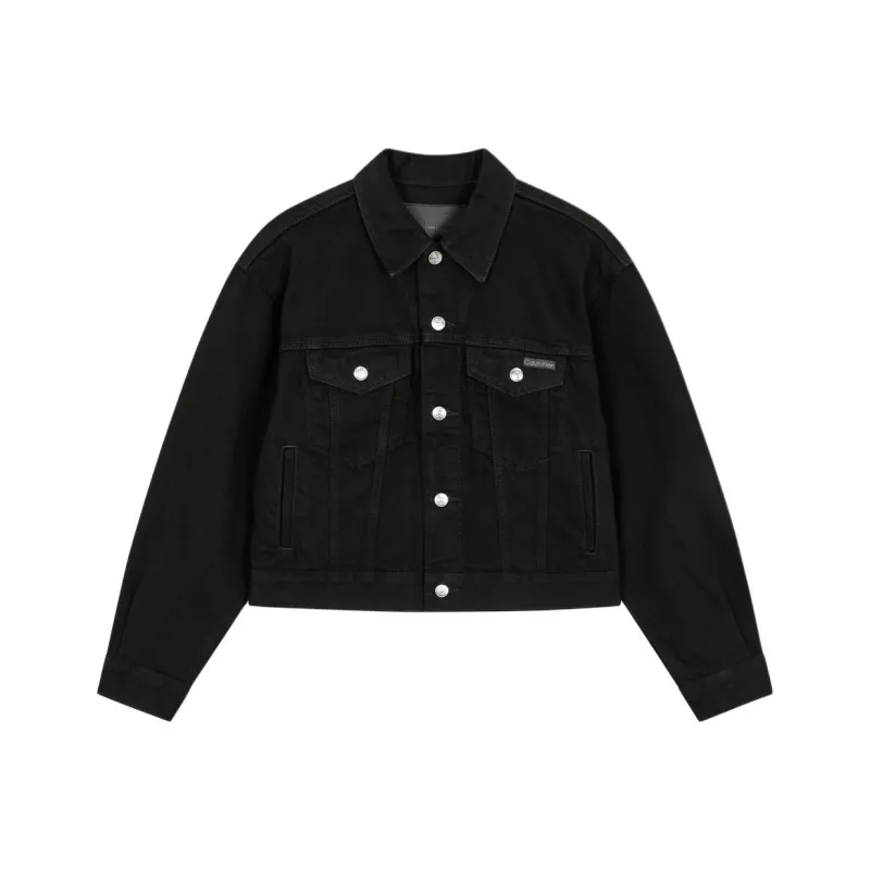 CALVIN KLEIN Denim Jacket Women's Black-0