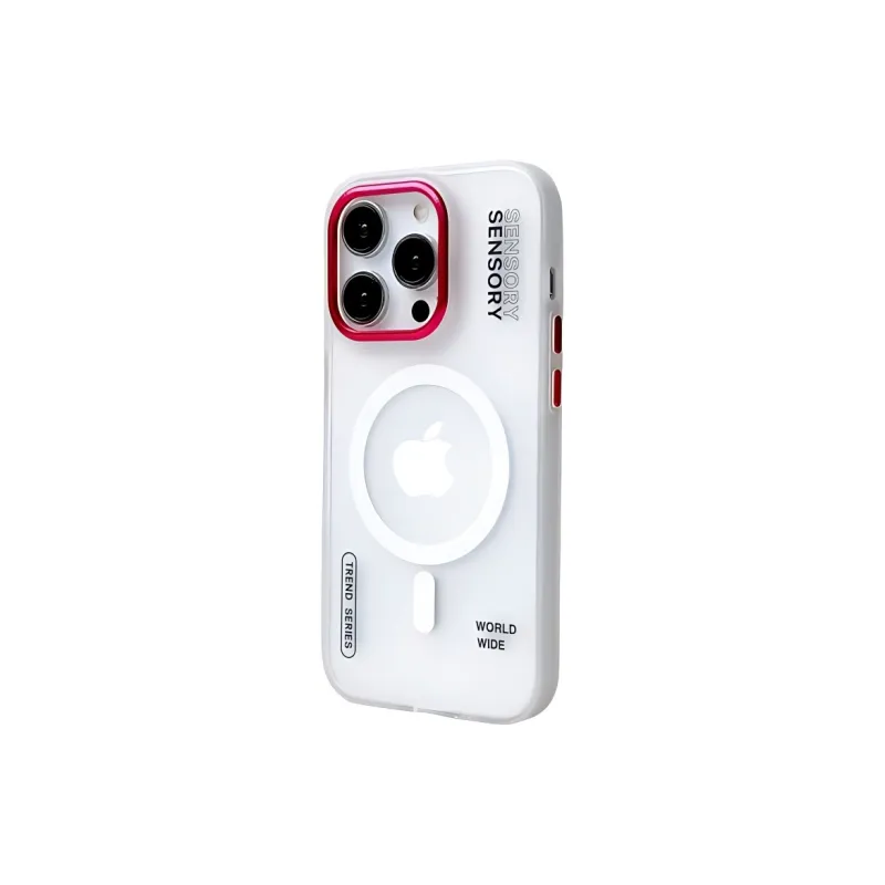 Wei Xin Acrylic Material Matte Magnetic SENSORY Phone Cases Compatible With IPhone 16/15 Pro Max/Apple 13/14 Pro/Max-1