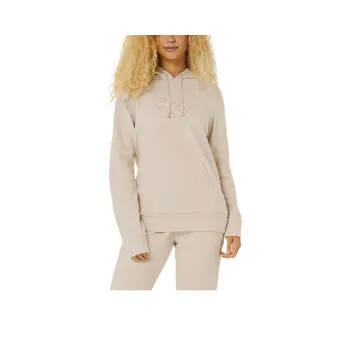 Asics FRENCH TERRY PULLOVER HOODIE Sweatshirt Women's Oatmeal Flakes