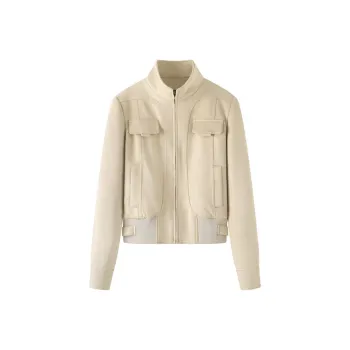 Incolore Cropped Coats Women's Khaki