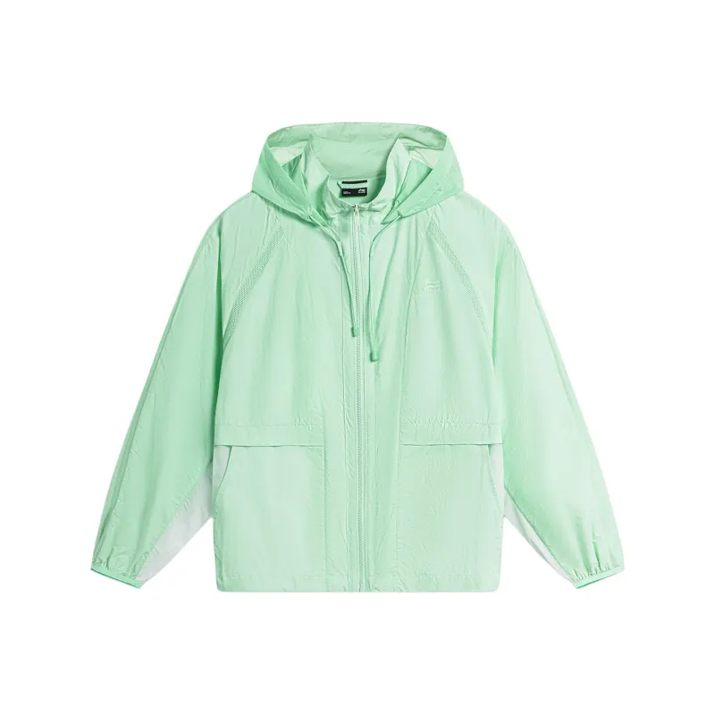 LiNing Weekend Youth Breathable UV Protection Sun Protection Clothing Women's Cooling Green-0