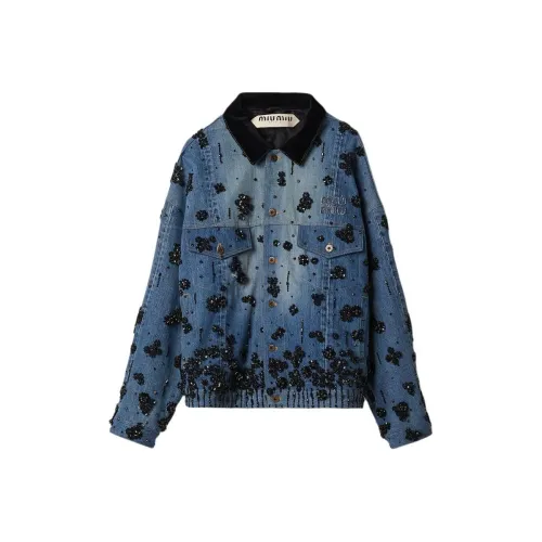 MIU MIU Denim stepping Women's Blue