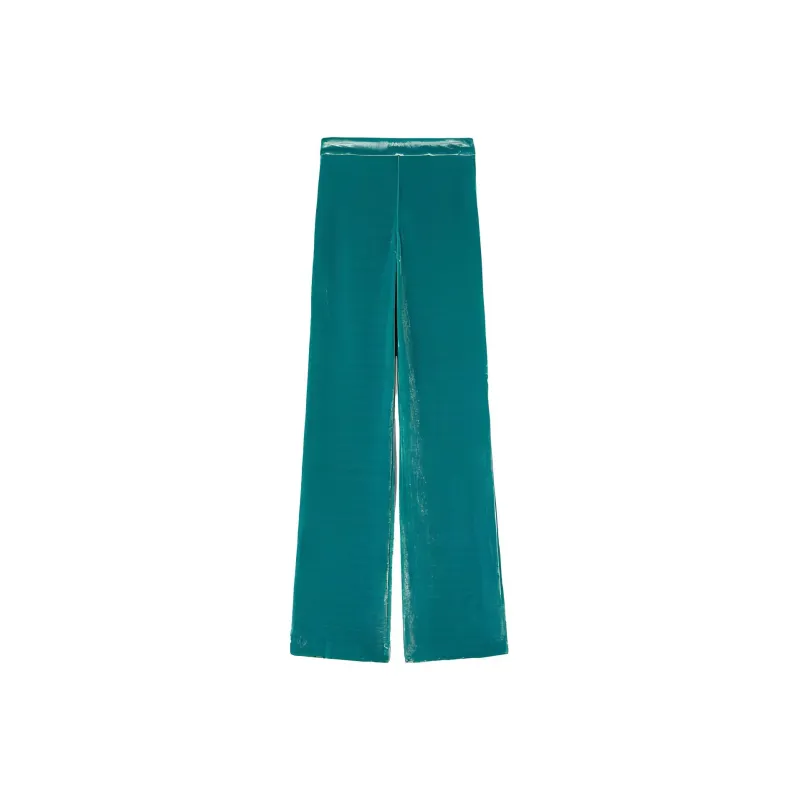 JIL SANDER Mid Waisted Velvet Trousers-0