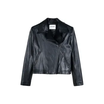 MISSSHINE Leather Jacket Women's