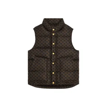 CELINE Quilted Vest In Monogram Nylon