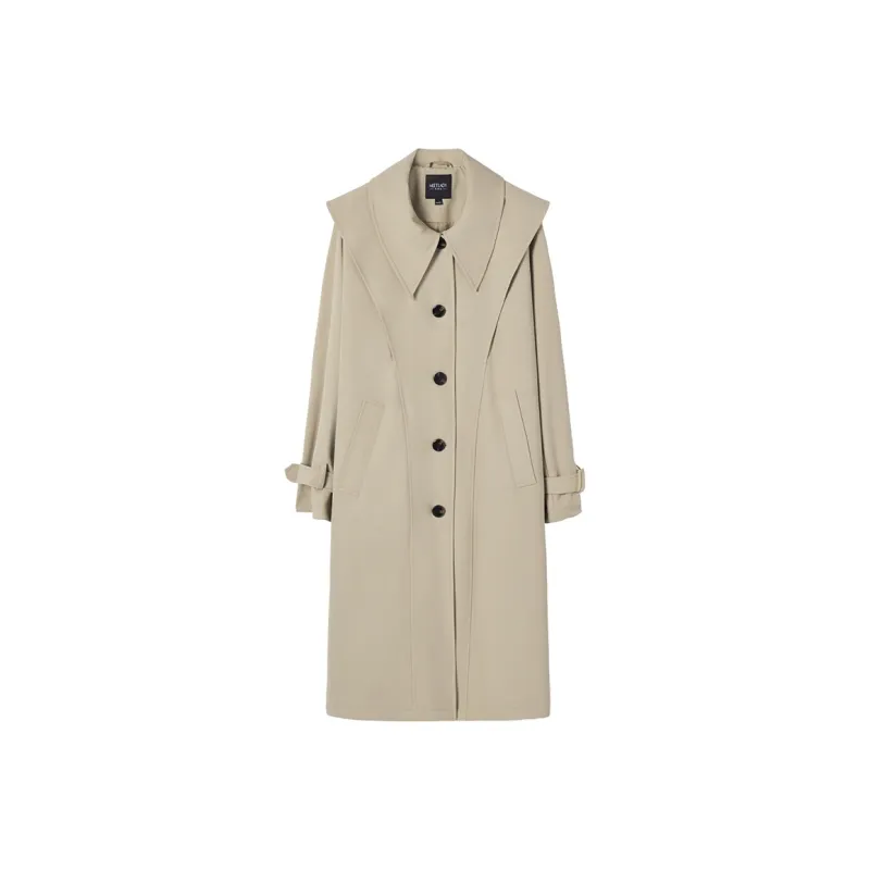 MEETLADY Trench Coat Women's Khaki-0