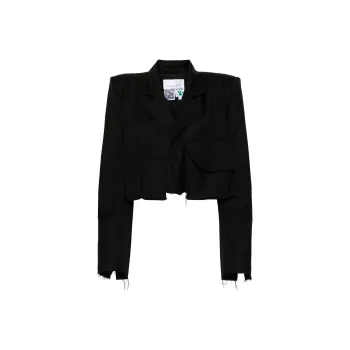 NATASHA ZINKO Cropped Wool Blazer