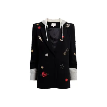 Cinq A Sept Nebula Hooded Khloe Blazer