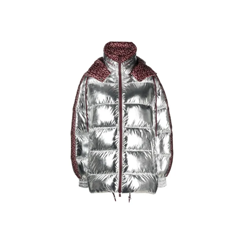 PINKO Puffer Jackets Women's Silver-0