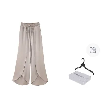 COMMON VALUE 'Zen Pāra' Casual Pants Women's Silver Gray Butterfly Wings