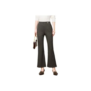 FENHONGMALI Casual Pants Women's Gray