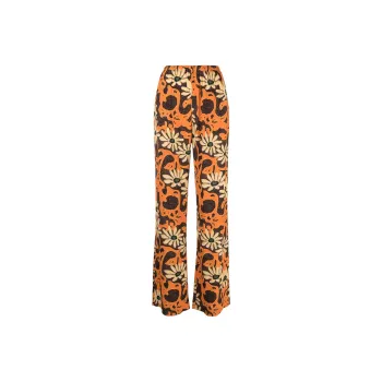 NANUSHKA Floral Wide leg Trousers