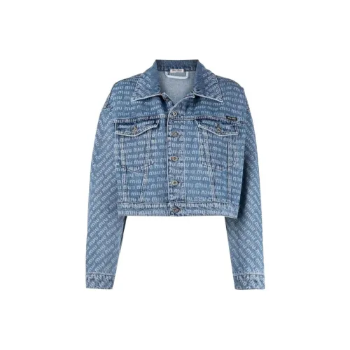 MIU MIU Denim stepping Women's Blue