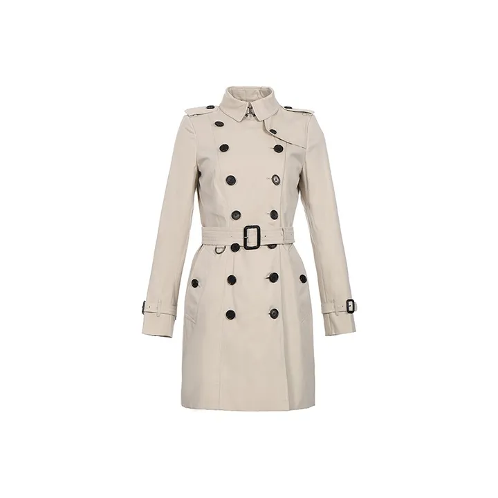 Burberry Trench Coats Women's Stone Color-0