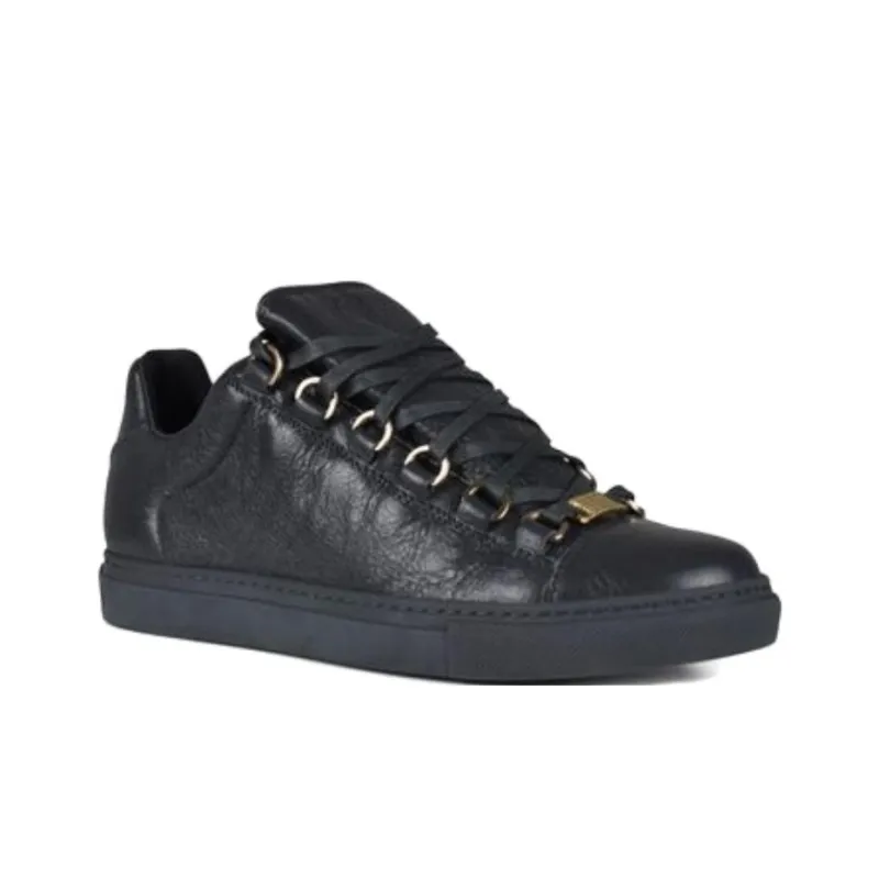 Balenciaga Arena Low Top Skateboard Shoes Women's Black-2