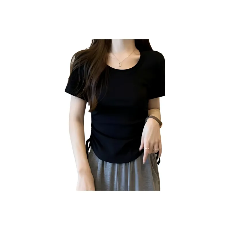 XIANSINIAO Set in Sleeve T Shirt Women's-2