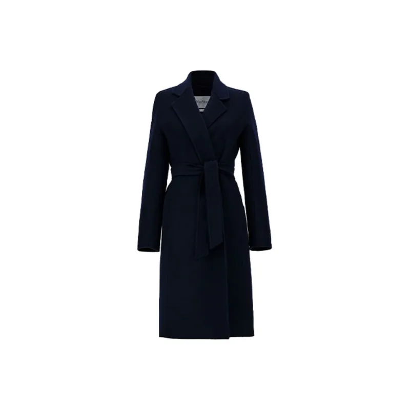 MaxMara Velvet Jackets Women's Navy Blue-0