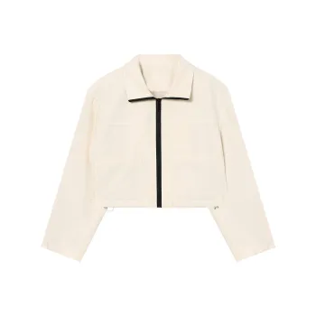 THE SEA LIFE Cropped Coat Women's Ecru