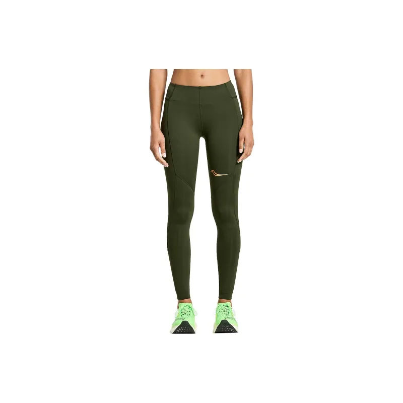 Saucony Elite Tight Casual Pants Women's Green-0
