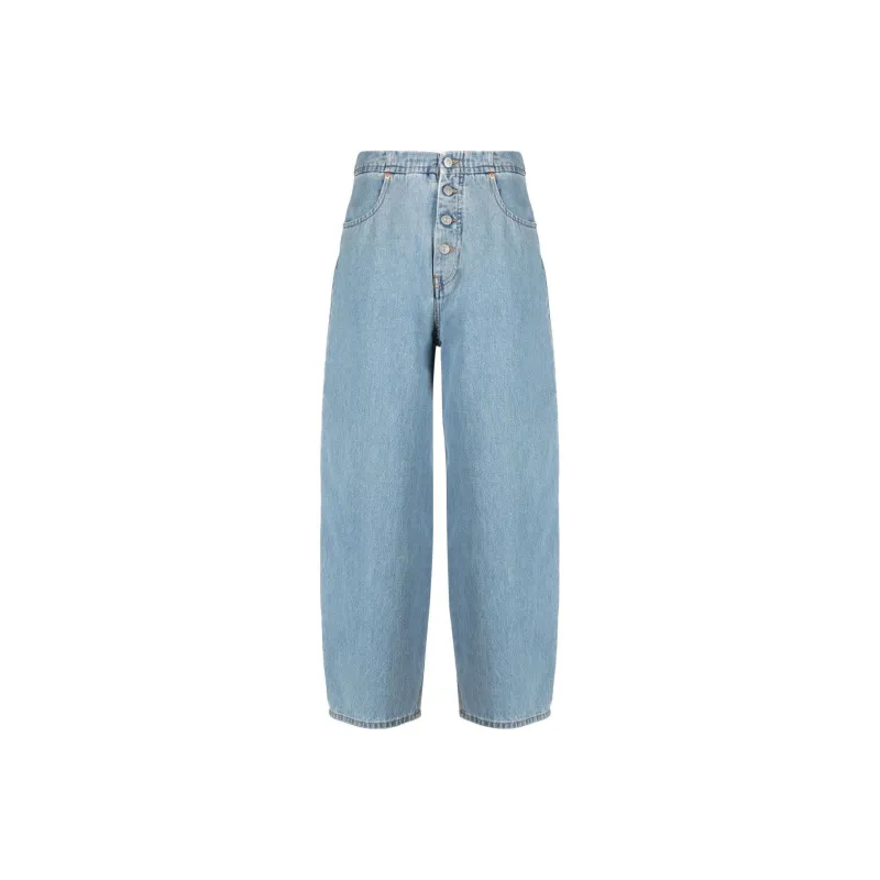 MM6 Maison Margiela Mid rise Cropped Jeans-0