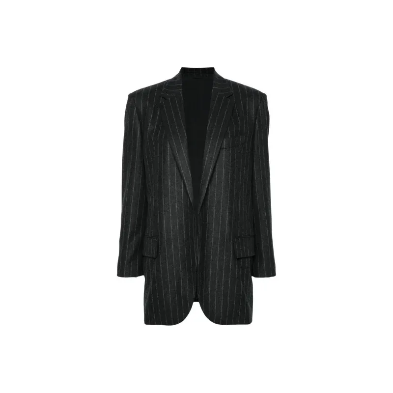 Brunello Cucinelli Pinstripe Single Breasted Blazer-0