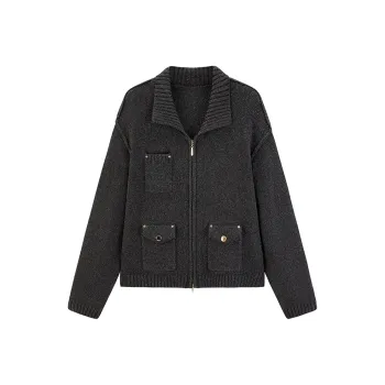 PEACEBIRD Knitwear Women's Peat Gray