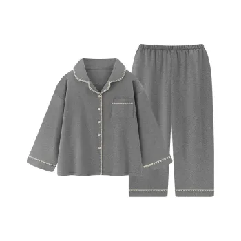 Beast's Secret Pajama Set Women's Gray Coffee