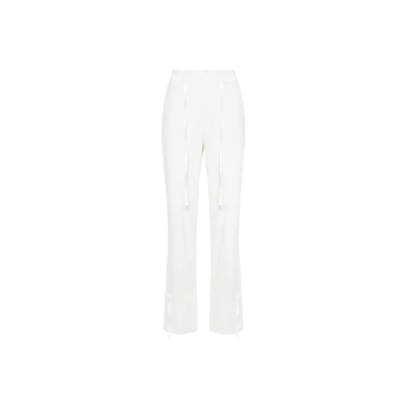 Lemaire Chambray Drawstring Tapered Trousers-0