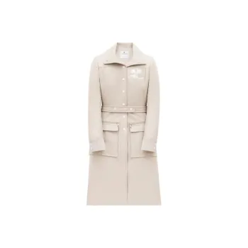 Courrèges Vinyl Trench Coat 'Cream'