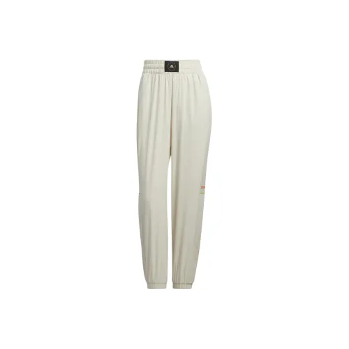 Adidas Knitted Sweatpants Women's Ivory White