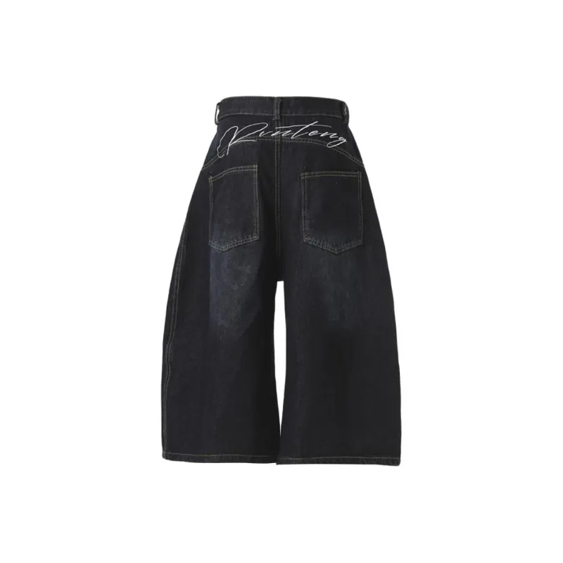 Teddy Zoo Denim Shorts Unisex Blue-1