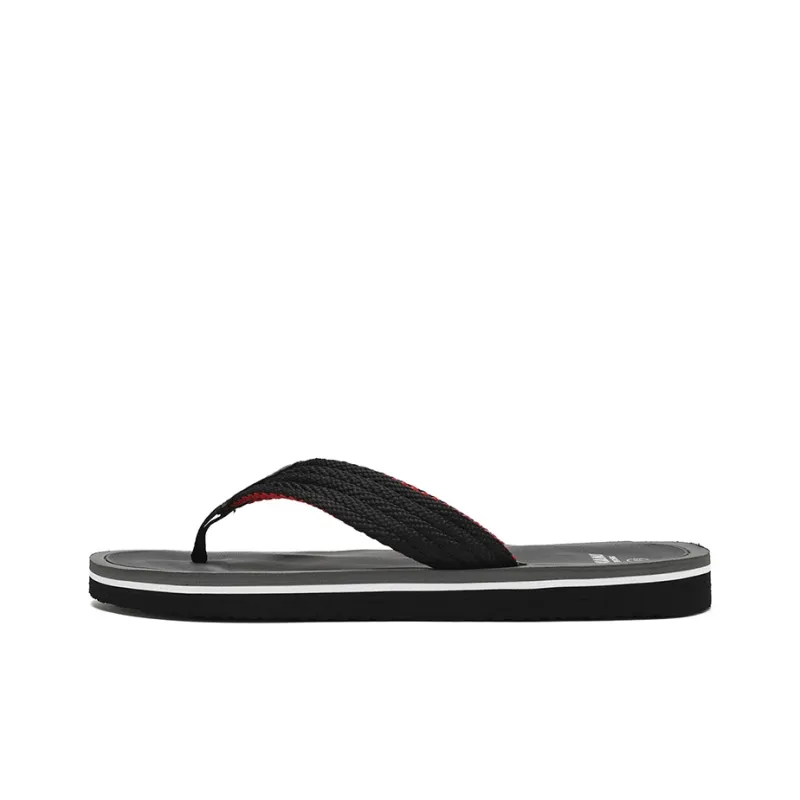 NANJIREN Cut Out Woven Quiet Odor Resistant Abrasion Resistant Slip Resistant Antibacterial Flip Flops Men's-5