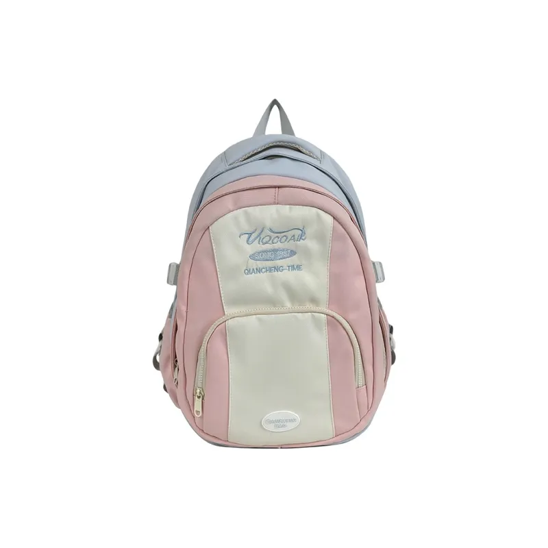 AIBAG Nylon Backpack Unisex Pink/Blue/Green/Yellow/Black-7