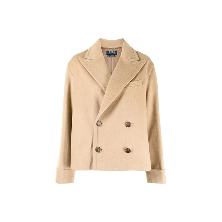 Polo Ralph Lauren Velvet Jackets Women's Khaki-0