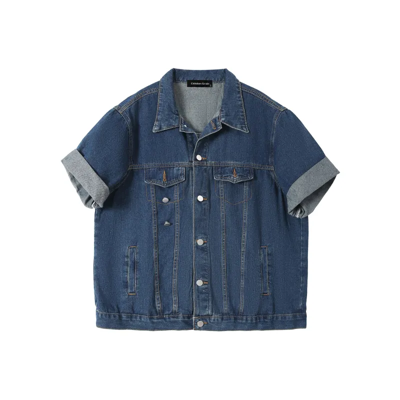 EIDOLON GRAIN Denim Jacket Women's Vintage Blue-0