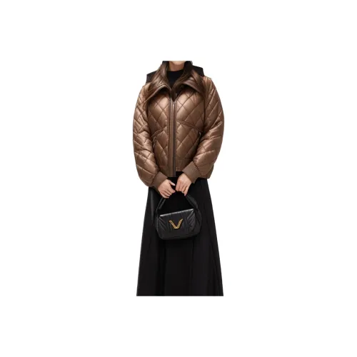 Mapping Cropped Coats Women's Khaki