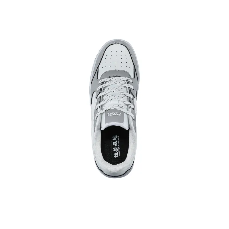 MONSTER X BASES Low Top Skateboard Shoes Unisex Smoke Gray-2