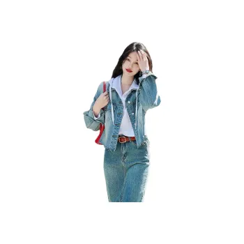 【dme】 Denim Jacket Women's Light Blue